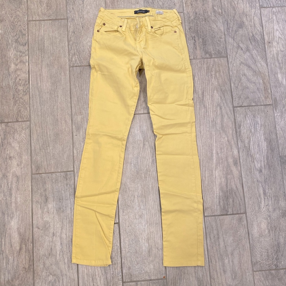 Summer Yellow Denim Pants